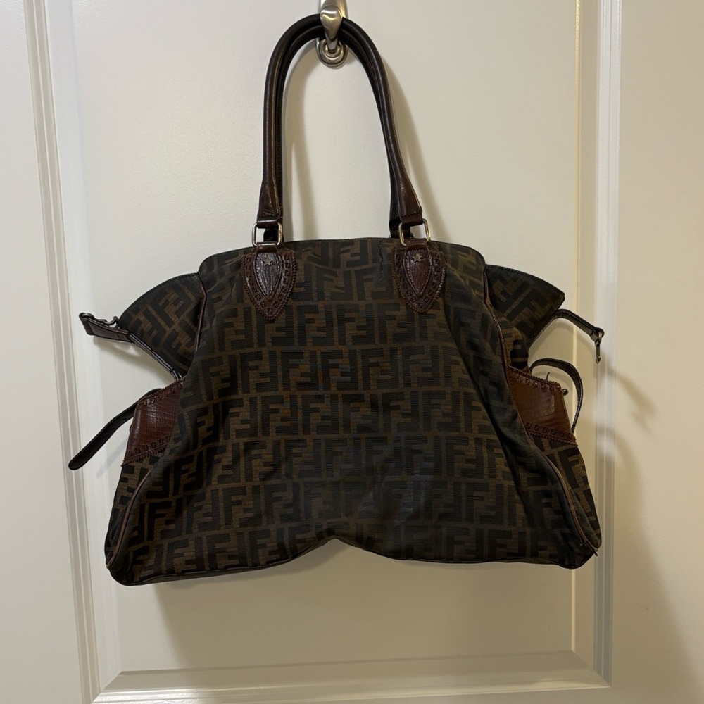 Fendi Brown Monogram Tote Bag